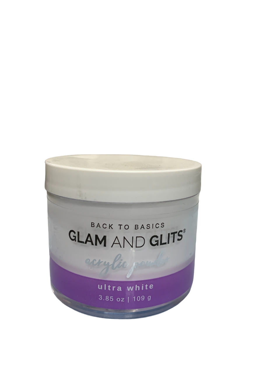 Glam and Glits Acrylic Powder - GLGLUW - Ultra White